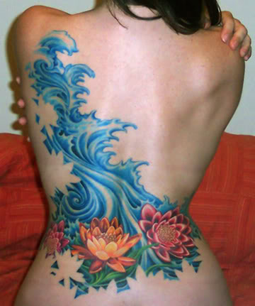 lower back flower tattoos. Japanese tattoos had always